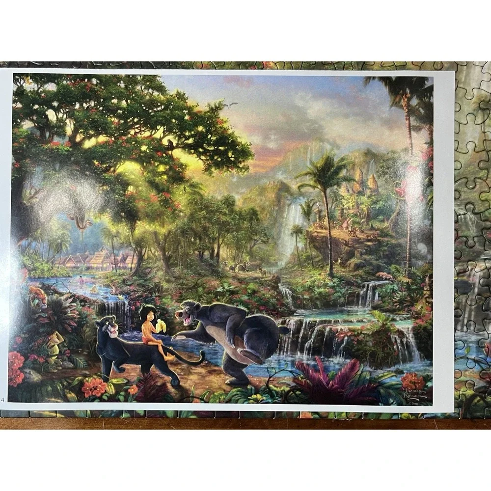 Thomas Kinkade Painter Disney The Jungle Book Jigsaw Puzzle 500 Piece‎